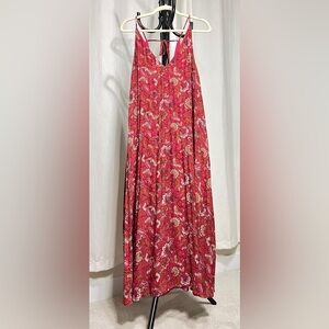 Reitmans Vibrant Red Floral Dress